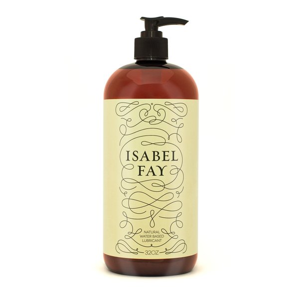 32 Oz, NO Parabens NO Glycerin, Natural Personal Lubricant for Sensitive Skin, Isabel Fay - Water Based - Best Personal Lube for Women and Men