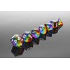 HD Polyhedral DND Dice Set RPG Rainbow Dice for Dungeons and Dragons(D&D) Role Playing Game,MTG,Pathfinder,Table Game,Math Games Dice Set with Dice Pouch