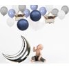 InBy 20pcs Silver Moon Balloon Party Decoration Kit 36" Moon 18" Star Foil Mylar Balloon 12" Latex Balloon for Baby Boy Girl Shower Birthday Wedding Sky Night Moon Star Theme Party Supplies Decor