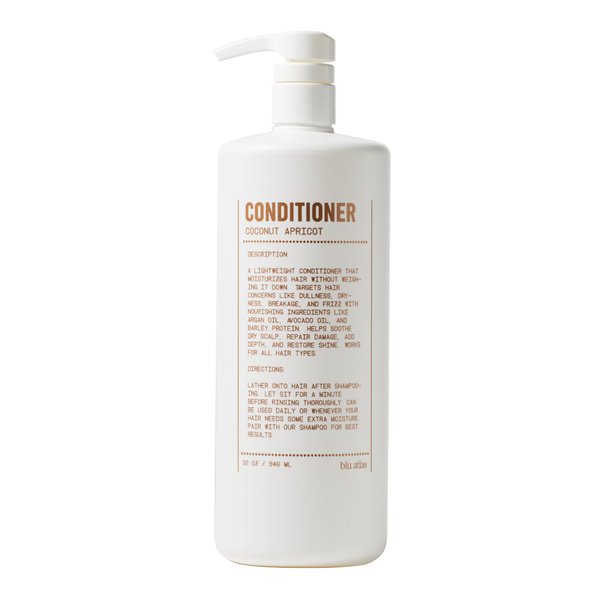 Blu Atlas Mens Conditioner - Coconut Apricot - Hydrating, Nourishing Conditioner for Healthy Hair, All Hair Types - 32 oz Bottle
