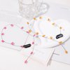 4 PCS Flower Hair Chain Resin Tassel Invisible Streamline Insert Hairpins with BB Clip Decorative Headdress Hair Extensions for Women Girls Sweet Flower-Shaped Korean Style Hair Accessories