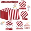 100 Pcs Red and White Striped Napkins, Carnival Circus Party Napkins Carnival Paper Napkin for Carnival Circus Party, Kid’s Birthday, Baby Shower