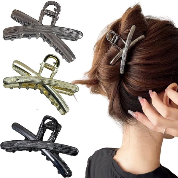 Generic Metal Hair Clips Nonslip Hair Grab Clips Small Claw Barrettes with for Women Thick Thin Hair Cute Hair Styling Accessories