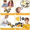 10 in 1 Kids STEM Building Toys, Electric Building Blocks Toys Set for 5 6 7 8+ Year Old Boy, Educational STEM Learning Construction Excavator Kit for Kids Age 4-8 5-7 6-8 8-10