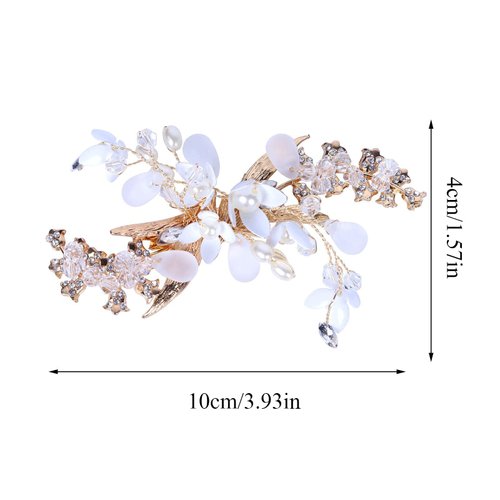 Daisy & Olive | Bridal Hair Comb Clip | Wedding Hair Accessories for Bride Bridesmaid | Hair jewelry | Wedding Jewelry for Bride | Flower Hair Clip | Bridal Headpieces for wedding