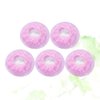Lurrose 5pcs Invisible Hair Nets Mesh Women Girls Hair Ornaments Elastic Bun Cover for For Ballet Dance Skating (Pink)