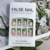 24pcs White Shamrock Press on Nails Short Square St. Patrick's Day Fake Nails With Green French Gradient Design Glue on Nails Lucky Clover False Nails St. Patrick's Day Manicure Accessories Decoration