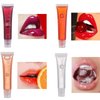 Joyeee 6Pcs Lip Glow Oil Wet, Hydrating Candy Lip Gloss Flavoring Oil Kit, Transparent Clear, Pink Peach, Nude Orange, Red Strawberry, Candy Grape Lip Gloss Lip Tinted Oil Color for Teen Girls