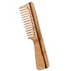 THE Unltd India Neem wood Handmade Comb For Detangling Long, Thick and Wavy Hair, Wide Tooth Structure for Gentle Grooming Anti Static, Hair Comb With Handle for Men, Women and Kids (Wide Teeth)