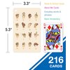 Carson Dellosa 216 Sign Language Flash Cards for Toddlers Ages 3+, 4 Pack of ASL Vocabulary and Sight Word Flash Cards with Signs