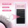 W Eyelash Extensions 3D Volume C Curl 0.07mm 8mm Black Fan W-shaped Lash Extensions Premade
