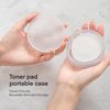 Terez & Honor Mini Containers for Skincare: Travel Containers for Toner Pads & Under Eye Patches DIY - Travel-Friendly, Reusable, Leak Proof Skincare Storage Made in Korea - 1 Empty Pack