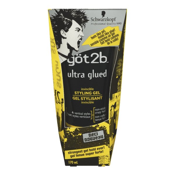 got2b Ultra Glued Invincible Styling Gel 6 oz (Pack of 5)