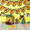 16 Pcs Hunting Birthday Party Decorations Deer Hunting Birthday Party Decorations Camo Birthday Party Decoration Include Hunting Banner Deer Table Centerpiece Honeycomb for Gone Hunting Party Supplies
