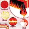 Fire Heroes Table Cloth Firefighter Themed Birthday Party Supplies Plastic Firefighter Table Cover Flame Theme Firefighter Tablecloth for Party School Activity(3 Pieces)