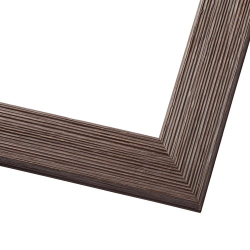 Poster Palooza 5x6 Brown Barnwood Distressed/Aged Wood Picture Frame - UV Acrylic Glass, Foam Board Backing & Hanging Hardware Included - 5x6 Inch Frame