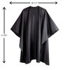 Delkinz Barber Cape with Adjustable Snap Closure waterproof Hair Cutting Salon Cape for Unisex, Perfect for Hairstylists (Pack of 1)