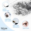 TEGAN LASH Promade Fan Mix Eyelash Extensions, From 3D - 16D, 0.03/0.05/0.07, C/CC/D, 9-15mm, Pre Made Eyelash, Easy Apply Premade False Eyelashes, Pestañas Abanicos Extensiones (4D, 0,07, C, Mix)