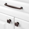 KOOFIZO Square Foot Cabinet Arch Pull - Oil Rubbed Bronze Furniture Handle, 5 Inch/128mm Screw Spacing, 10-Pack for Kitchen Cupboard Door, Bedroom Dresser Drawer, Bathroom Furniture Hardware