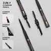 YOUNG VISION 3-in-1 Eyebrow Pencil, Eye Brow Pen, Brush and Razor Trio, Micro-Fine + Define Eyebrow Shades, Easy To Use, Long Lasting and Waterproof