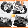BYNIIUR Watch Repair Kit, Watch Case Opener Spring Bar Tools, Watch Battery Replacement Tool Kit, Watch Band Link Pin Tool Set with Carrying Case and Instruction Manual