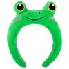 YARIEW Frog Ears Headband Plush Animal Ears Headband Frog Headband Spa Face Wash Headband Cute Ears Head Band Frog Costume Party Hair Accessories for Adult Women Kids