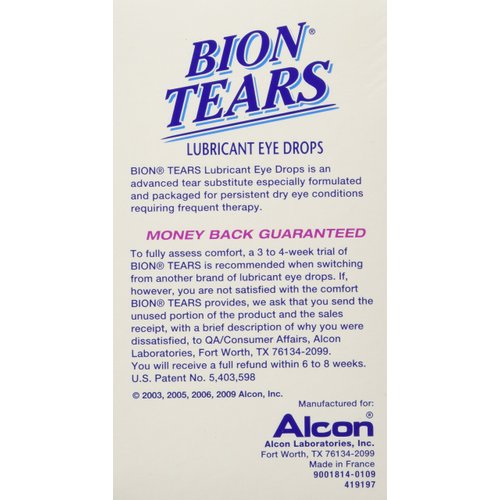 Alcon Bion Tears Single-Use Vials, 28 Count
