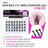 Ardell False Eyelashes Double Trio Individuals Long Black 4 Pack