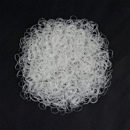 1000 Pcs Mini Rubber Bands Hair Rubber Bands Elastic Hair Ties for Hair Making Hairstyle (White)