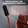FORANYO Boar Bristle Hair Brush, Soft Bristle Hair Brush Boar Bristle Brush for Thick Hair Fine Hair, Round Hair Brush Boar Brush For Women Men