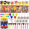 HAVAGDTM 139 PCS Western Cowboy Party Favors with Stickers Silicone Bracelets Mini Duck Bulk Party Favors for Birthday Class Prizes Great Goodie Bag Fillers Party Favor Supplies