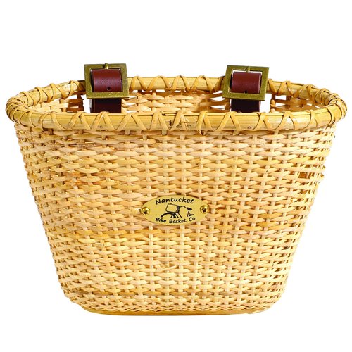 Nantucket Bicycle Basket Co. Lightship Collection Children's Bicycle Basket, Oval, Natural