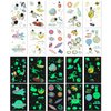 PHOGARY 20 Sheets Space Tattoos Stickers for Kids (Glow in the Dark), Children Fake Tattoos, Funny Temporary Tattoos as Outerspace Party Favors for Boys Girls Birthday, Waterproof