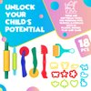 DIMROM Clay and Play Dough Tools Six Piece Set - Ages 3 & Up (18pcs)