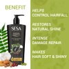 SESA Ayurvedic Medicinal Shampoo Hairfall Control Anti Dandruff Shampoo Infused with 17 Ayurvedic Herbs Smooth & Shiny Hair For Men & Women - 500 ml or 16.90 oz