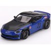 Z LB Nation Works #23 Seiran Blue Metallic with Black Hood and Top Limited Edition to 6000 Pieces Worldwide 1/64 Diecast Model Car by Mini GT MGT00732