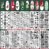 Biutee Nail Stamping Plates set 8 pcs Nail stamping polish gel 10pcs Templates with stamper Nail Art Plates set Christmas Nail Plates animal flower design