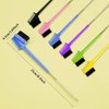 6 Pieces Hair Styling Set: Double-Sided Rat Tail Comb, Natural Eyebrow Brushes for Women and Girls