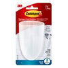 Command Bath Razor Holder, Clear Frosted, 1-Holder, 1- Water-Resistant Strip, Organize Damage-Free