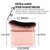Diryi Big Tan Brush, Kabuki Blend Brush for Body or Flawless Leg Makeup, Professional Self Tanner, Fake Tan, Tanning Mousse, Bronzer, Powder, Foundation, Blusher, Shadow, Face and Body Brush