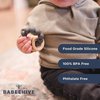Babeehive Goods Teething Ring | Soothing Comfort for Your Little One | Safe and Effective Relief | Highly Sffective Teething Aid, Perfect for Soothing Sore Gums and Providing Comfort (Clay)