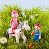 HABA Little Friends Matze - 4" Boy Dollhouse Toy Figure with Blue Overalls and Red Cap