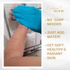 Kalma Glow Bath Glove Body Scrub Exfoliating Glove Dead Skin Remover for Body Gentle for Skin, Black