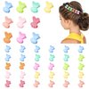 Small Colorful Claw Hair Clips - 40Pcs Mini Strong Grip Hair Accessories for Toddler Girls