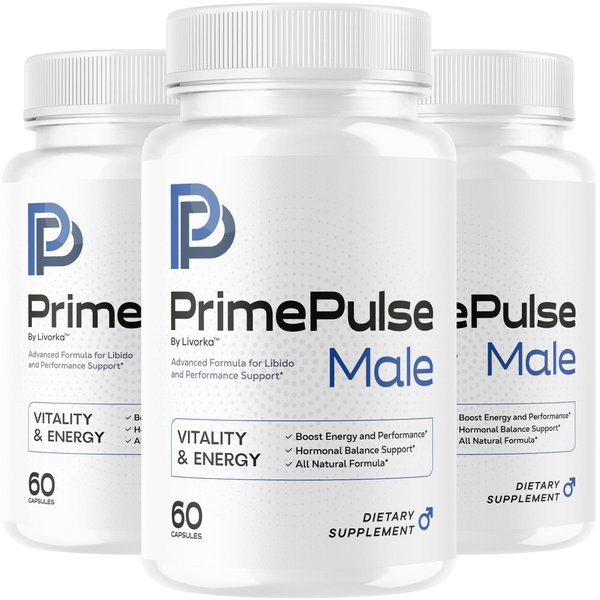 (3 Pack) Prime Pulse Capsules - Advanced All Natural Premium Formula, 180 Capsules for 3 Months