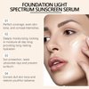 4 in 1 Foundation Liquid, Foundation Medium Spectrum, Hydrating Medium Full Coverage Concealer Foundation with SPF 50+, Color Changing Foundation Light Spectrum