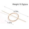 Dreamyn Round Hair Clips Hollow Circle Hair Barrettes Fashion Geometric Hairpins Minimalist Hair Accessories Hair Jewelry for Women (Gold)