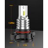 SEALIGHT Upgrade 5202 5201 LED Fog Light Bulbs, 1:1 Size Halogen Replacement Bulb, Plug and PLAY, 400% Super Brightness 6500k White PS19W PS24W Fog Lights Bulb for Car, Pack of 2
