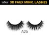 Laflare Premium Silk Lashes 3D Faux Mink Eyelashes Multipack, Light, Natural Looking, Professional Easy to Apply Eyelashes in a Knitted Style 10 Pairs Jumbo Pack (A25X10P)