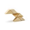 6 Piece Tegu Pocket Pouch Prism Magnetic Wooden Block Set, Natural